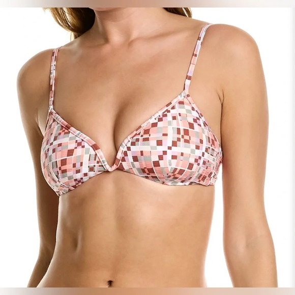 L* SPACE Helena Bikini Top & Joy Bitsy Bottom Block Party Geometric - Picture 3 of 7